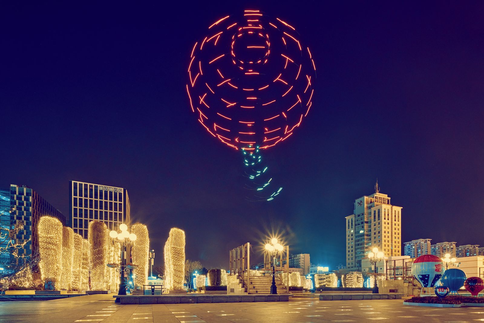 Drone light show still: Chow Tai Fook 2019 New Year
