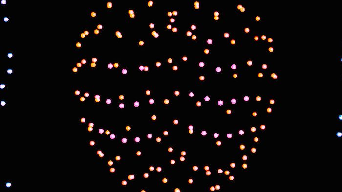Drone light show still: Yinchuan Spring Lantern Fair